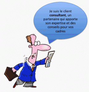 Client consultant, souvent un professionnel de votre produit